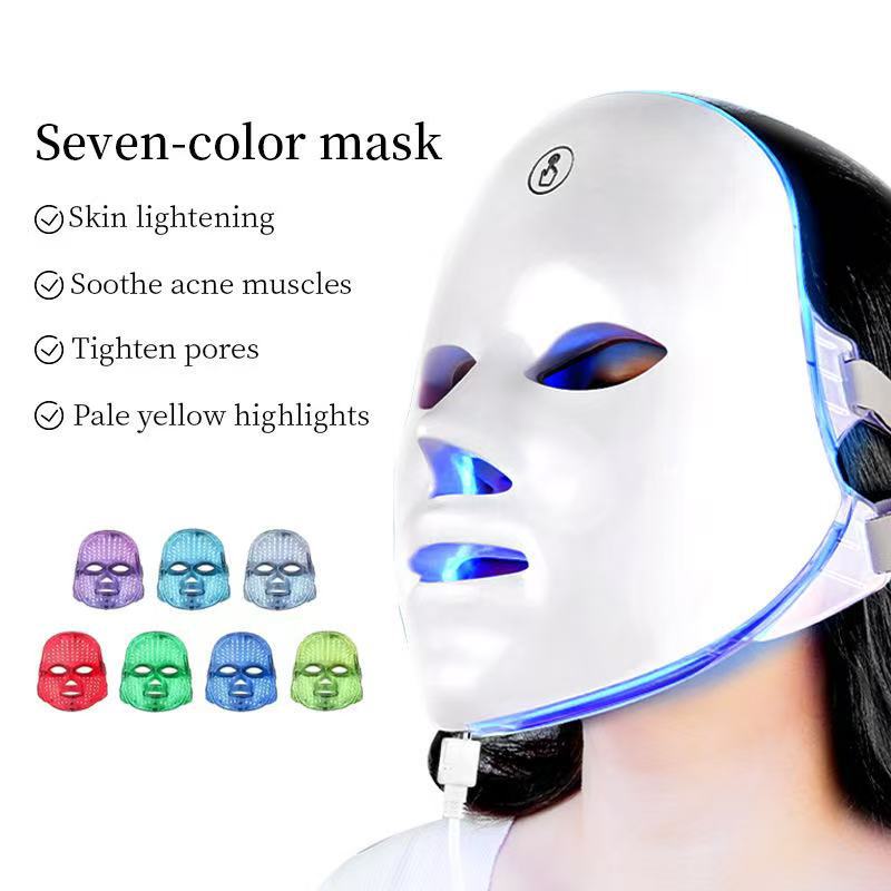 Masque LED 7 Couleurs Nomade – Photothérapie Faciale Secrets Beauté